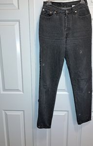 Vintage Levi's black jeans, washed, 9M